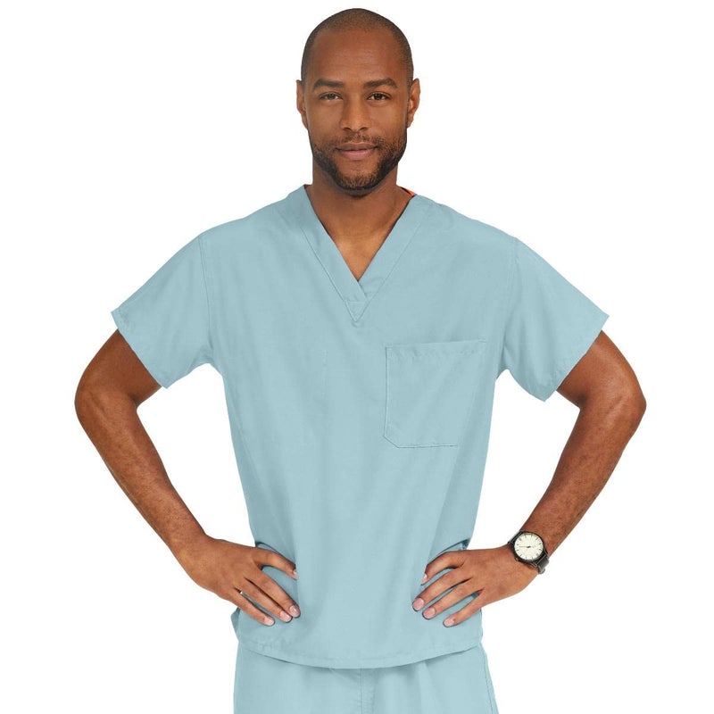 Medline PerforMAX Unisex Reversible Scrub Top, MDL-CC, X-Large, Misty Green - Image 3